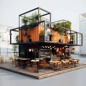 Casas Contenedores Modulares Personalizables para Uso en Exteriores Diseñado Fabricado <span class=keywords><strong>Calle</strong></span> Característica Tiendas Cafés <span class=keywords><strong>Salas</strong></span> de Actividades - Product Image 2