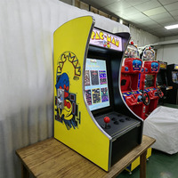 Borne d'arcade Pac-Man de 17 pouces pour bureau, avec jeux d'arcade rétro classiques et machines d'arcade à monnayeur