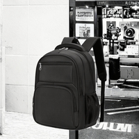 Sac à dos étudiant et professionnel, grand format 20-39L, en polyester Oxford, avec coussin d'air, fermeture éclair, chargement USB, pour voyages et loisirs en extérieur