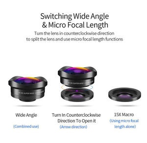 Suministro de fábrica Nuevo diseño Lente de cristal gran angular Gadgets de largo alcance para móvil para iPhone para Samsung para Xiaomi para <span class=keywords><strong>Huawei</strong></span> - Product Image 4