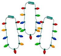 Collier Ampoule Lumineuse – Accessoire de Noël, Fêtes, Halloween – Cadeau de Fête pour Hommes et Femmes – Décoration Amusante