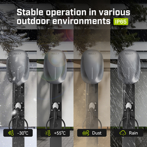Station <span class=keywords><strong>de</strong></span> <span class=keywords><strong>recharge</strong></span> <span class=keywords><strong>électrique</strong></span> par <span class=keywords><strong>carte</strong></span> magnétique AC 11,5-22 kW Wallbox Chargeur EV Câble <span class=keywords><strong>de</strong></span> 5 m IP65 24 mois avec contrôle via l'application Tuya - Product Image 6