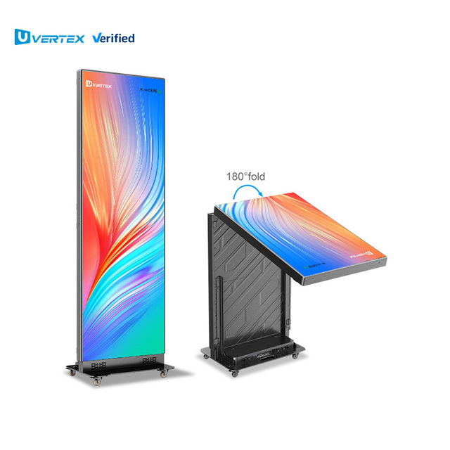 Hot Sale 640*1920mm GOB P1.5 P1.8 P2 P2.5 Movable Portable Indoor LED Poster Display Screen for Retail Stores