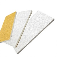 Plafonds modernes ignifuges et anti-fumée en fibres minérales pour immeubles de bureaux, isolation thermique, panneaux acoustiques, fabrication