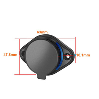 Montage sur panneau 12V-24V étanche double USB 3.1A QC3.0 PD téléphone chargeur rapide moto voiture prise de courant adaptateur pour véhicules