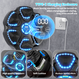 Hot bán màu xanh răng thông minh tường LED thắp sáng Workout Máy boxing mục tiêu với nhạc sĩ đào tạo các tính năng - Product Image 3