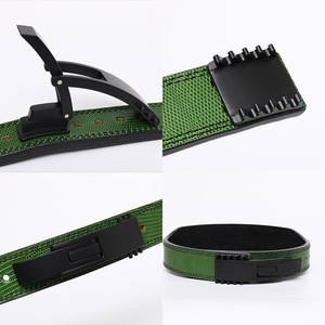Ceinture de musculation en cuir de vachette véritable avec logo personnalisé 2026 pour hommes – Soutien respirant pour le fitness, les squats, le dos et le levage de poids - Product Image 3