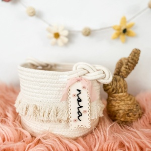 Fábrica troquelado producto propio diseño pequeña cantidad acrílico cesta etiqueta con nombre personalizado <span class=keywords><strong>etiquetas</strong></span> <span class=keywords><strong>de</strong></span> plástico grueso - Product Image 4