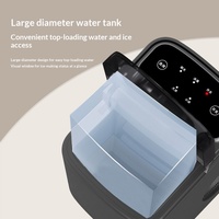 Mini machine à glaçons automatique à faible consommation d'énergie pour l'extérieur, fabrication rapide de glaçons, 95 W, petite taille, pour la maison, le dortoir