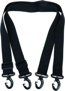 Sangle <span class=keywords><strong>de</strong></span> transport réglable noire en polyester et plastique durable avec boucle auto-agrippante pour chaussures <span class=keywords><strong>de</strong></span> <span class=keywords><strong>ski</strong></span> et snowboard - Product Image 3