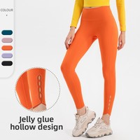 Pantalon de yoga sans couture pour femme, sensation seconde peau, effet push-up, taille haute élastique, contrôle du ventre, longueur mollet, séchage rapide