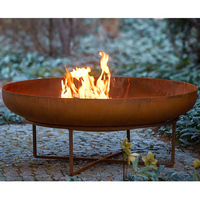 Brûleur de charbon de bois, en métal découpé au Laser, pour foyer de jardin