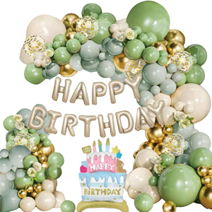 Perlengkapan Balon Ulang Tahun untuk Anak-Anak, Dekorasi Dinding Latar Belakang Pesta Ulang Tahun untuk Anak Laki-Laki dan Perempuan, Tahun Pertama Bayi - Product Image 5