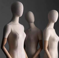 Mannequins en bois pour vêtements, mannequin femme demi-corps pour vitrine de magasin, mannequin femme pour présentation de vêtements