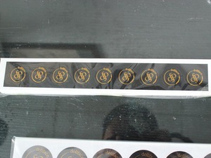 Autocollant en papier de bonne qualité, étiquette en papier doré brillant brillant brillant - Product Image 2