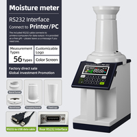 ZESHUN PM-450 Pengukur Kadar Air Biji-bijian Digital 56 Jenis Layar LCD 1-40% Akurasi 0,5% untuk Gandum/Jagung/Bibit Sayuran RS232