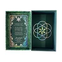 Cartes de Tarot d'affirmation Oracle Deck personnalisées à bord doré avec guide, vente en gros