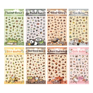 Adesivi Creativi a Tema Animali per Diari, Adesivi Cartoon per Bambini, Materiali Fai-da-Te - Product Image 1
