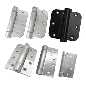 Hardware stainless steel adjustable hidden door hinges for swing door pivot hinges double action 180 degree self closing Hinge