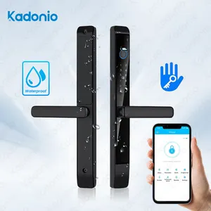 Kadonio批发价格使用高安全性榫眼铝超薄锁扣智能防水门锁锁芯套装