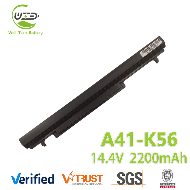 A31-K56 A32-K56 A41-K56 A42-K56 Laptop Battery Replacement for ASUS K46 K56 A46 A56 E46 E56 P46 P56 R505 S550 V550 Ultrabook