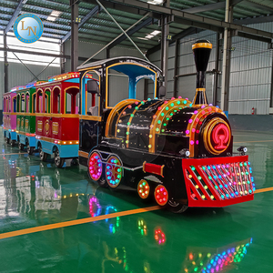 รถไฟไฟฟ้าแบบไม่มีรางใช้แบตเตอรี่สำหรับนั่งในสวนสนุกเที่ยวชมสถานที่ในร่ม - Product Image 1