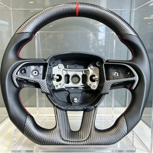 Volant de course en fibre de carbone véritable pour Dodge <span class=keywords><strong>Challenger</strong></span> 2020, toutes versions, SRT Scat Pack, accessoires de voiture - Product Image 1
