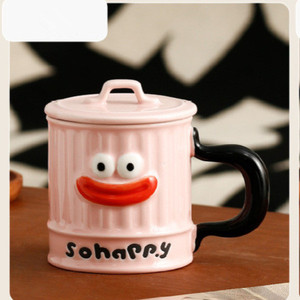 MM Personality Ugly Mouth Coffee Cup Tasse en céramique avec couvercle Water Office Funny Trend Creative Coffee Milk <span class=keywords><strong>Mug</strong></span> pour ustensiles de cuisine - Product Image 4