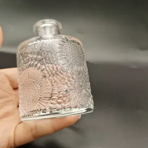 100ml Decorative pattern diffuser glass bottle