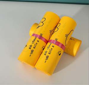 Sobre de Correo de Plástico Amarillo con Logotipo Impreso Personalizado, Asa de Material de Polietileno Duradero, Bolsa de Envío para Mensajería con Impresión - Product Image 3