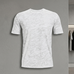 T-shirt Homme Décontracté Oversize à Manches Courtes en Coton Gaufré 100% Coton 180g Respirant et Compressé avec Impression Photo Personnalisée sur le Devant - Product Image 2