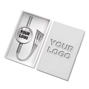 Gift Retractable <b>3</b>-in-1 Data <b>Cable</b> Custom Logo 1.5m Multi-function Micro Multi <b>USB</b> <b>Cable</b> Type-C Charging <b>Cable</b> - Product Image 1
