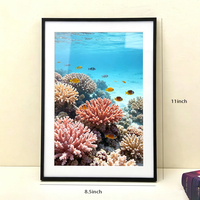 Cadre photo en aluminium 8,5x11 pouces, multicolore, style moderne et tendance, pour certificat, diplôme, affichage de photos, pour table ou mur, personnalisable