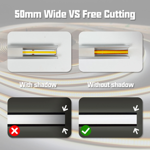 Tira de Luces LED COB sin Puntos, Cortable a Cualquier Longitud, 320 LED/M, 528 LED/M, 12V, 24V, 6.6mm, 8mm, PCB, FOB, FCOB, 3000K, 4000K, 6000K - Product Image 2