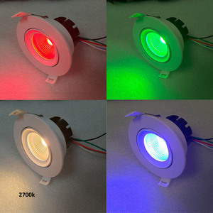 Downlight DMX 24V CRI95 12W 8W RGBW 2700K <span class=keywords><strong>IP65</strong></span>, Plafonnier PWM Loxone Tree KNX DALI2 CCT 1800K-6500K, Projecteur Blanc Tunable - Product Image 5