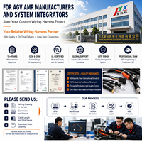 Cable de Carga de Batería AGV de Alta Corriente Personalizado con Conector para Arnés de Cables de Robot Móvil de Almacén AMR