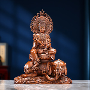 Estatua de Buda de los Tres Sabios Huayan de Copper World, figura de cobre hecha a mano para decoración del hogar, altar, sala de estar - Product Image 1