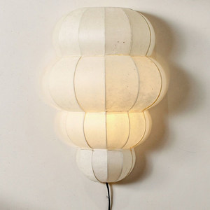 Lustre géométrique en lin à six têtes, luminaire suspendu rond pour salon, chambre à coucher, salle à manger, décoration intérieure - Product Image 5