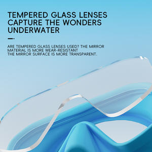 Masque de plongée sous-marine adulte parfaitement adapté aux lentilles en verre réglables - Product Image 6