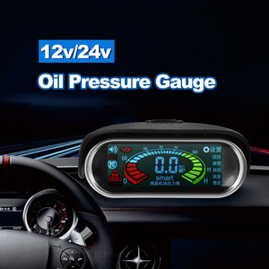 Jauge de pression d'huile 12v 24v LCD numérique pour voitures, camions, véhicules agricoles - Product Image 4
