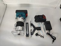 Défonceuse/Routeur sans fil multifonction 21V, avec réglage à 6 vitesses et têtes de coupe interchangeables.