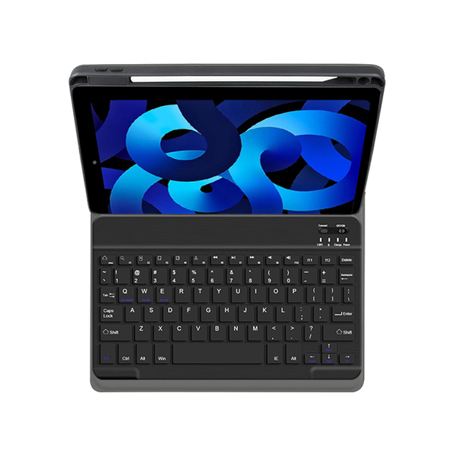 2022 Factory Wholesale Keyboard Case for iPad 10.9 10th Generation Tablet Cover with Pencil Holder Made of PU Material