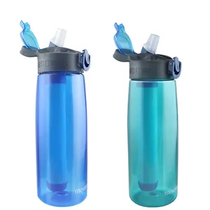 Botol penyaringan air desain baru botol air Filter karbon portabel pemurni tidak dapat pecah Multifungsi tahan bocor Eco