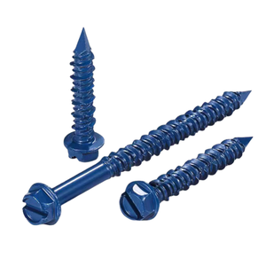 1/4 ST5ST6.3สีน้ำเงิน Dacromet แผ่นหกเหลี่ยมร่องตรงความแข็งแรงสูงปลายแหลมซีเมนต์ขยายยิปซั่มสลักเกลียว - Product Image 5