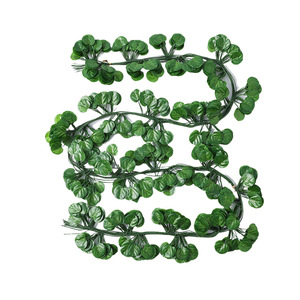 Artificial Green <b>Leaves</b> And Vines 2.1M Long Plastic Fake Plant <b>Wall</b> <b>Decorations</b> For Home Indoor Use - Product Image 1