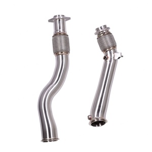 Tuyau d'échappement droit réducteur OEM&ODM 76-89mm pour M3 M4 G80 G82 S58B30A 3.0T en acier inoxydable 304 finition lisse - Product Image 1