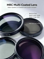 Action 5A Compatible 4-in-1 DSLR Camera Lens Filter Kit UV ND CPL Filters Square 55mm Glass Material Waterproof Aluminum Frame