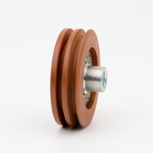 Polea de cuerda KONE de doble ranura para puerta de ascensor, modelo redondo de metal - Product Image 1