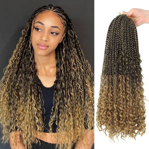 Cheveux à tresser au crochet à trois brins, style Box Braids, très demandés en Afrique, de qualité supérieure, en promotion, pour tresses Fly Baby - Product Image 2