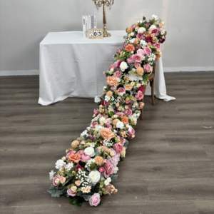 <span class=keywords><strong>Corredor</strong></span> De Flores Artificial colorido personalizado 200*40cm <span class=keywords><strong>corredor</strong></span> Floral para decoración de mesa Flores De Casamento <span class=keywords><strong>Corredor</strong></span> - Product Image 1